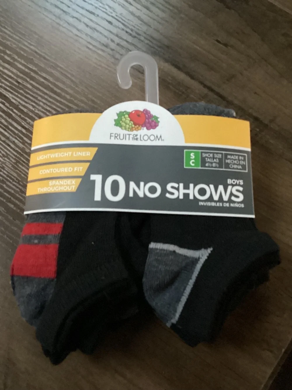 Fruit of the Loom Boys 10 Pair No Show Socks NEW